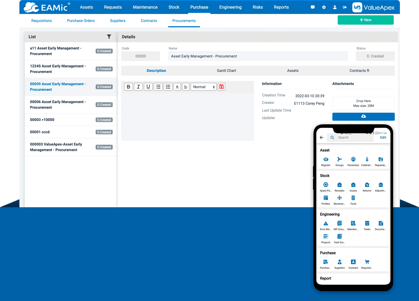 Life Cycle Asset Management Software