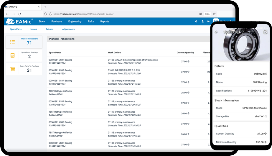 Spare Parts Management Software